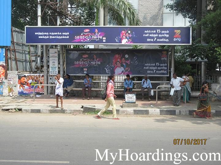 Advertising rates on Meenakshi College Bus Stop Chennai, Flex Banner Rates in TN